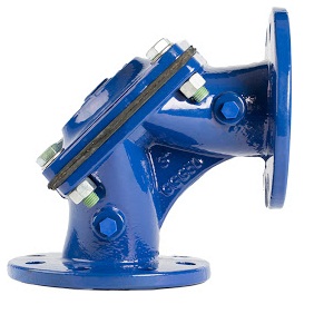 VÁLVULA HIDRÁULICA BÁSICA FOFO EN CODO 90° BRIDADA 3 PULGADAS PN 10