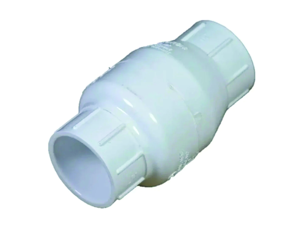 VÁLVULA CHECK DE ALA LISA PVC CEDULA 40 4PULG(100MM)