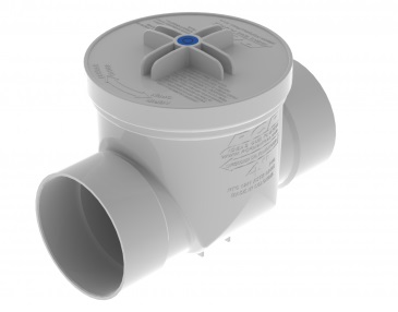 VÁLVULA CHECK SANITARIA PVC DE ALA 160MM (6)