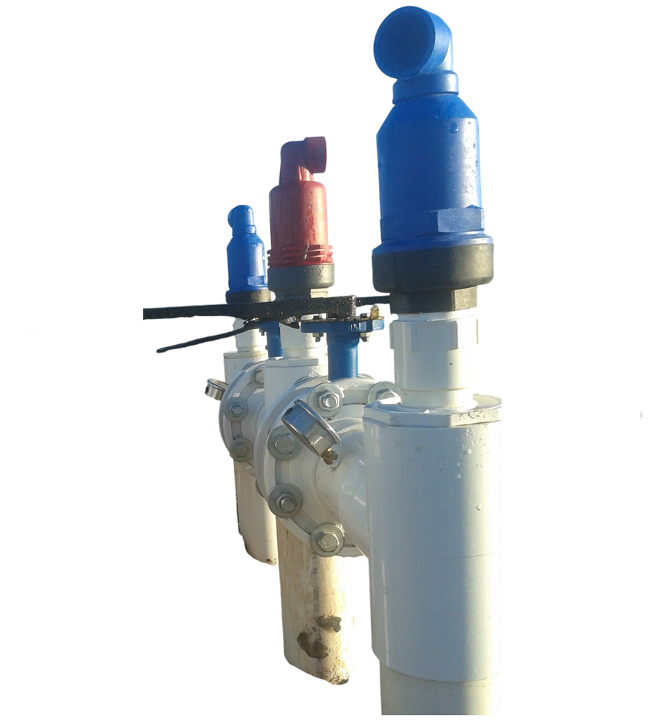 HIDRANTE DOBLE MARIPOSA 6X4X4PULG VENTOSA 2 Y 2PULG