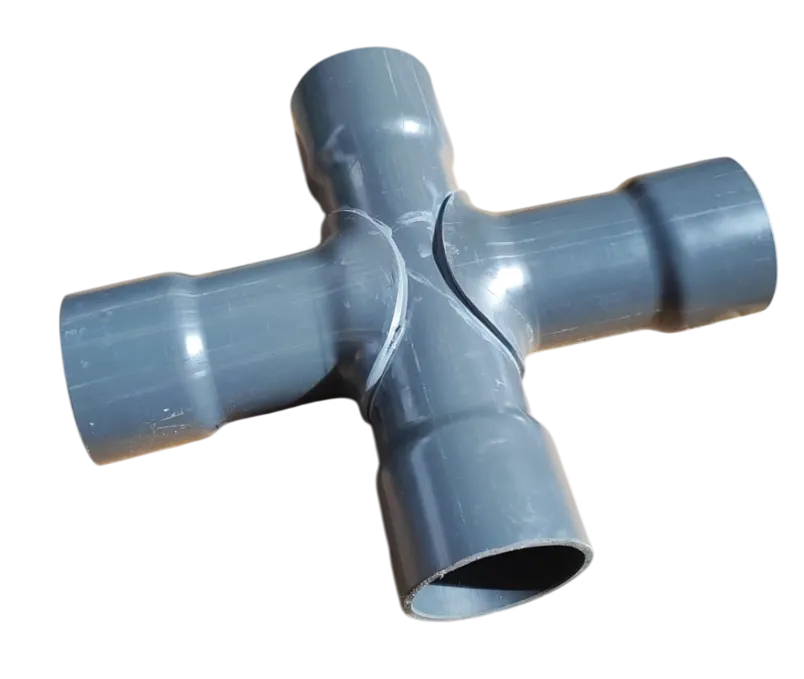 CRUZ FABRICADA PVC CEDULA 80 8 PULGADAS