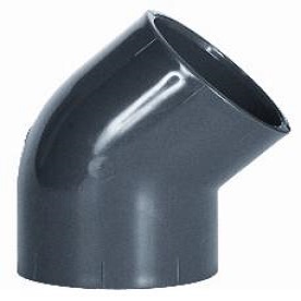 CODO 45° LISO PVC CEDULA 80 2 PULG (50MM)