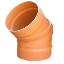 CURVA ALCANTARILLADO PVC MÉTRICO 45X450MM (18") CEM 30PSI