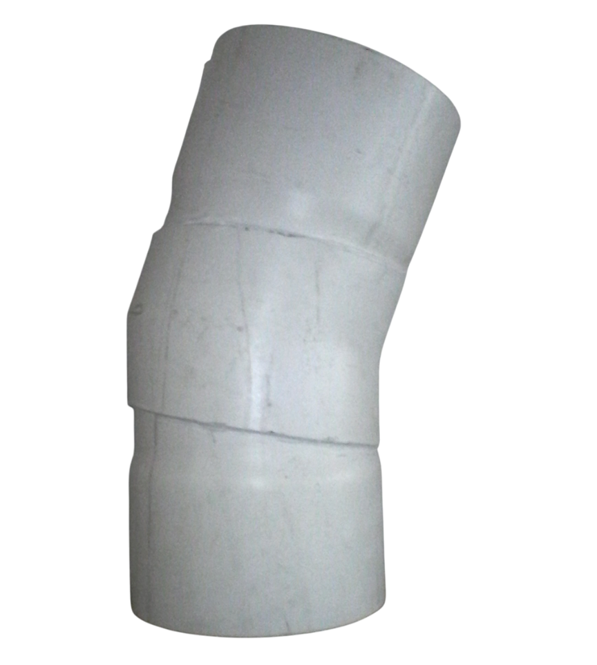 CURVA HIDRÁULICO PVC MÉTRICO 22°X250MM(10) CEM 85PSI