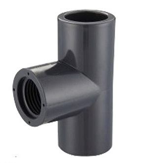 TEE LISA ROSCADA PVC CEDULA 80 1/2PULG(13MM)