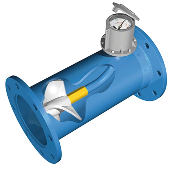 MEDIDOR DE FLUJO DE HÉLICE BRIDADO 4PULG(100MM)