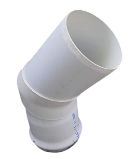 CURVA HIDRÁULICO PVC MÉTRICO 45°X250MM(10) CAM 85PSI