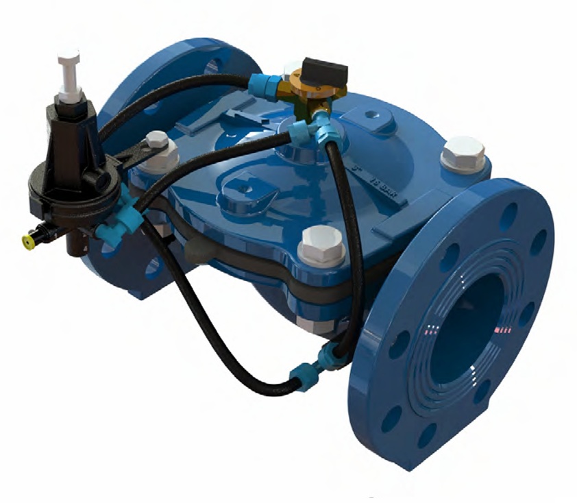 VÁLVULA HIDRÁULICA SOSTENEDORA DE PRESIÓN FOFO BRIDADA 8 PULGADAS