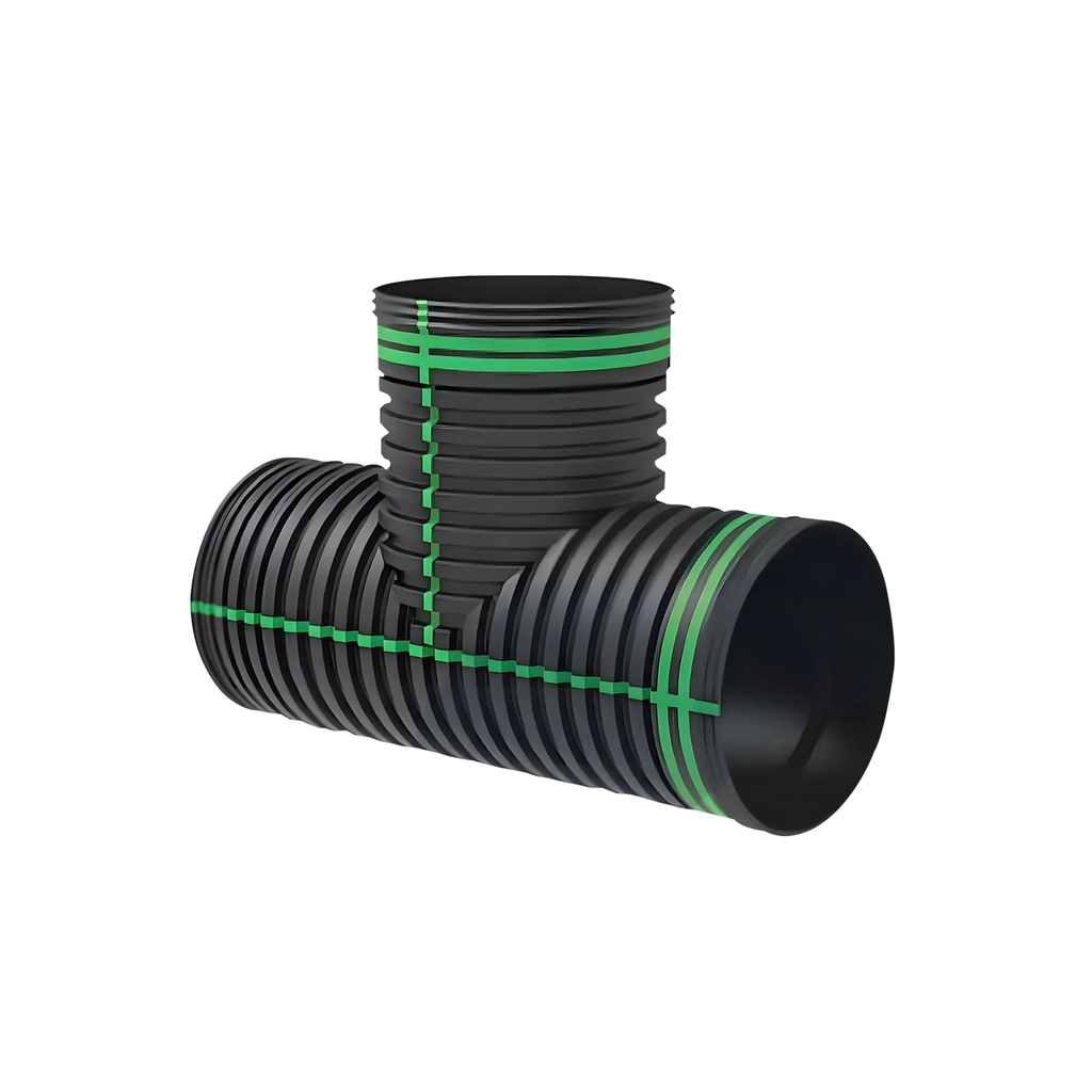 TEE PEAD CORRUGADO 4 PULGADAS (100MM)