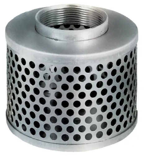 FILTRO GALVANIZADO DE ORIFICIO REDONDO ROSCA NPSM 8 PULGADAS