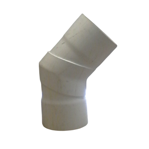 [C45.BB7.200] CURVA HIDRÁULICA PVC MÉTRICO 45°X200MM BOC-BOC 85PSI