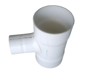 [TMI.200.4B7] TEE HIDRÁULICA PVC MÉTRICA-INGLES 200MMX4PULG BOC 85PSI