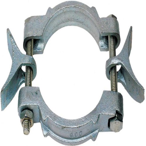 [ADT.ECO.200] ABRAZADERA DOBLE TORNILLO GALVANIZADO 8 PULGADAS ECO