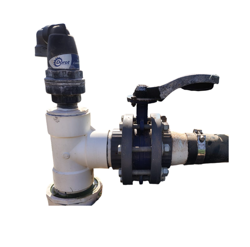 [CSM.444.MS1] HIDRANTE SIMPLE PVC-MANG MARIPOSA 4X4X4 PULG VENTOSA SIMPLE EN 1 PULG