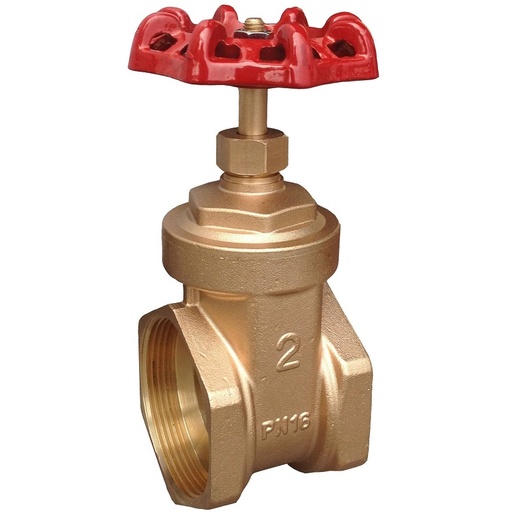 [VCL.R15.038] VÁLVULA COMPUERTA LATÓN 1-1/2 PULG (38MM) ROSCA HEMBRA 150PSI