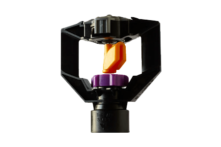 [LFX.615.S13] MINIASPERSOR PLÁSTICO LFX600 PURPURA 15 GRADOS ORO 1/2 NPT 311LPH