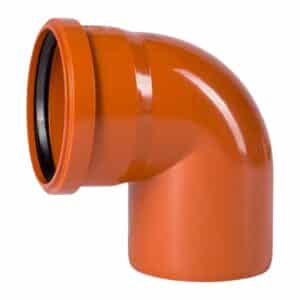 [C90.C20.100] CURVA ALCANTARILLADO PVC MÉTRICO 90X100MM (4") CAM 30PSI