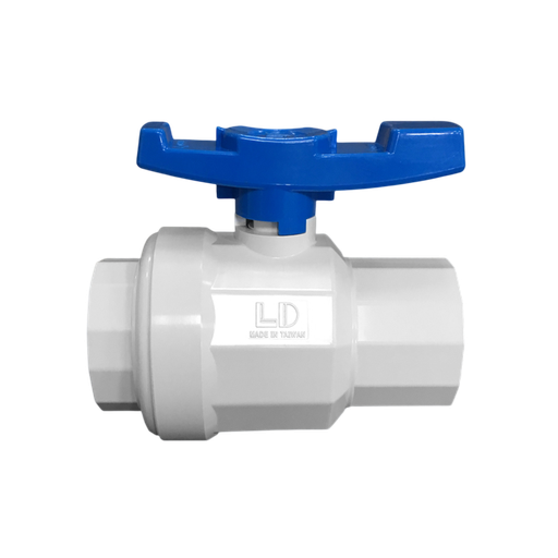 [VB4.USL.013E] VÁLVULA BOLA PVC CEDULA 40 TUERCA UNIÓN CEM 1/2 PULGADAS ECO