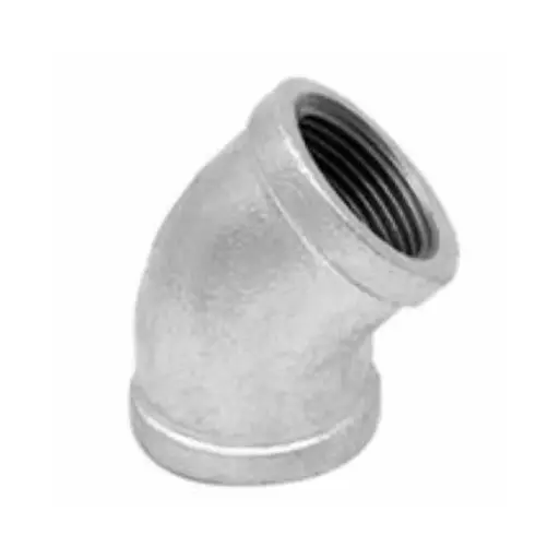 [CGR.045.032] CODO GALVANIZADO 45°X1-1/4 PULGADAS ROSCADO