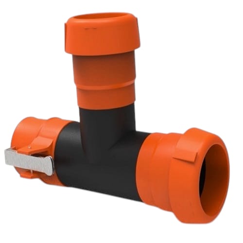[TPP.125.090] TEE POLIRAPIDO PLÁSTICO PARA ASPERSIÓN 125X90MM(5X3) HM